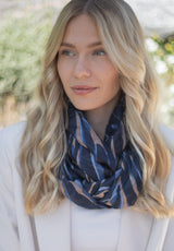 Alma silk loop scarf