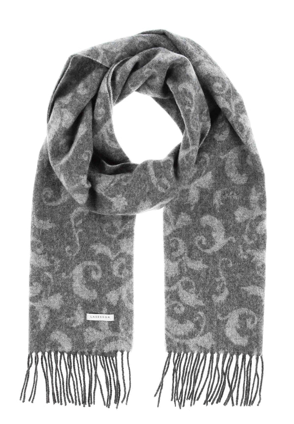 Liliana wool scarf with jqd pattern