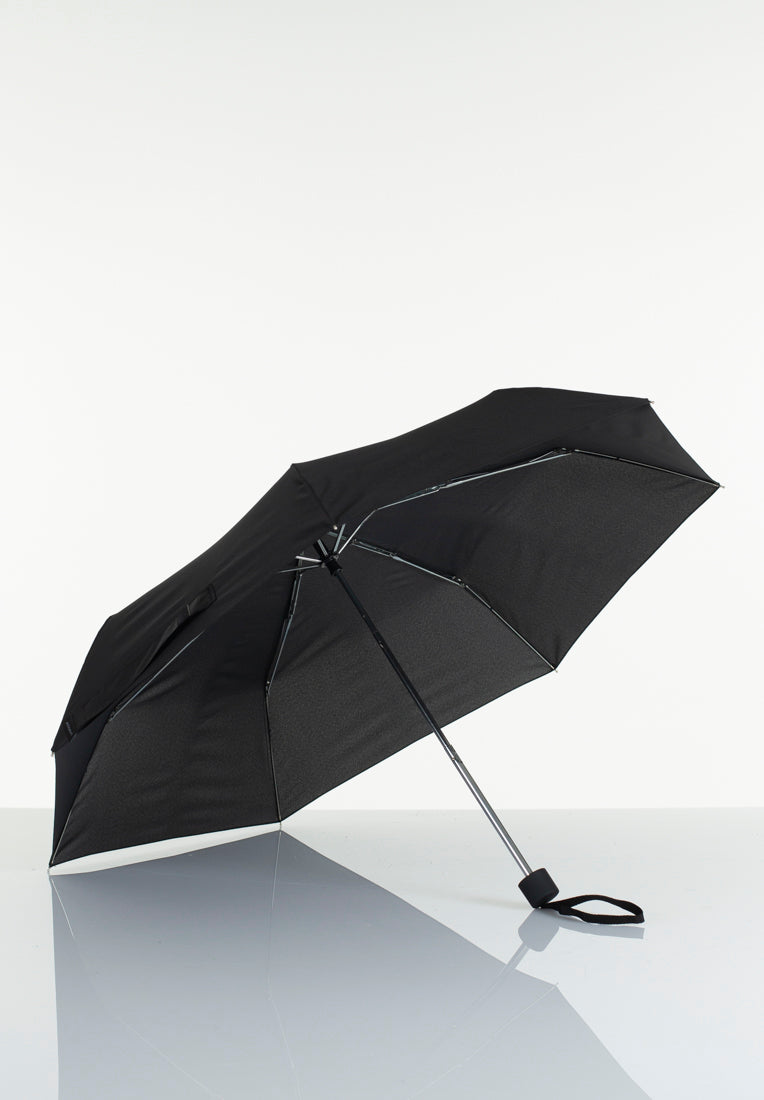 Lasessorrain-Edullinen kokoontaitettava sateenvarjo - 8790-Musta-Sivusta
