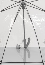 Muumi Tikapuut sateenvarjo 3M heijastavalla reunalla musta 4E