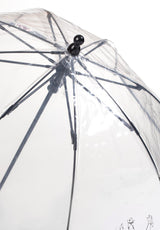 Muumi Tikapuut sateenvarjo 3M heijastavalla reunalla musta 7F