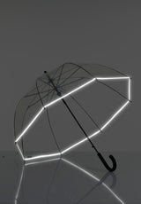 Lasessor rain Läpinäkyvä sateenvarjo heijastus