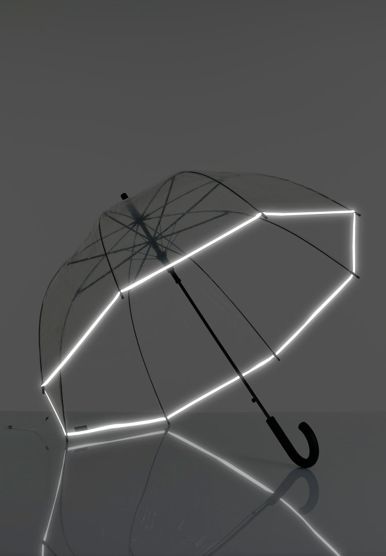 Lasessor rain Läpinäkyvä sateenvarjo heijastus