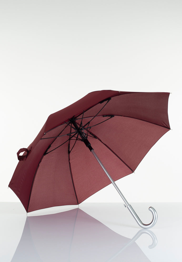 Lasessorrain-Automaattinen pitkä sateenvarjo - 8774-Viininpunainen 2-Sivusta