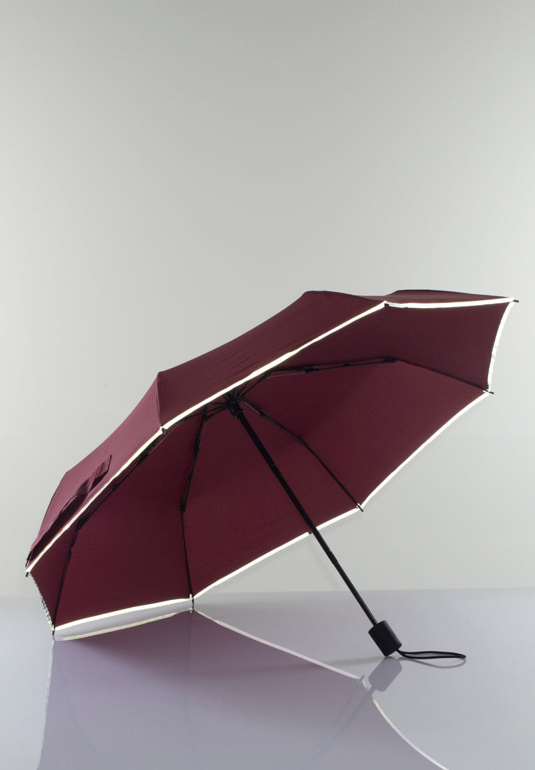 Kokoontaitettava sateenvarjo 3M heijastavalla reunalla Viini 1R