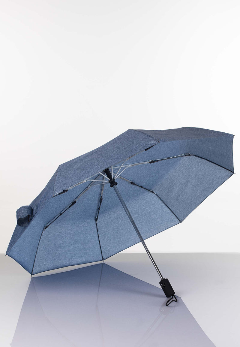 Lasessor rain täysautomaattinen kokoontaitettava sateenvarjo 3M heijastavalla reunalla Denim 1D