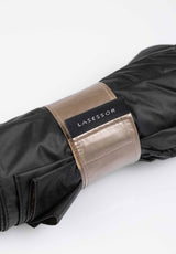 Lasessor rain täysautomaattinen kokoontaitettava sateenvarjo 3M heijastavalla reunalla Mustakulta 8C