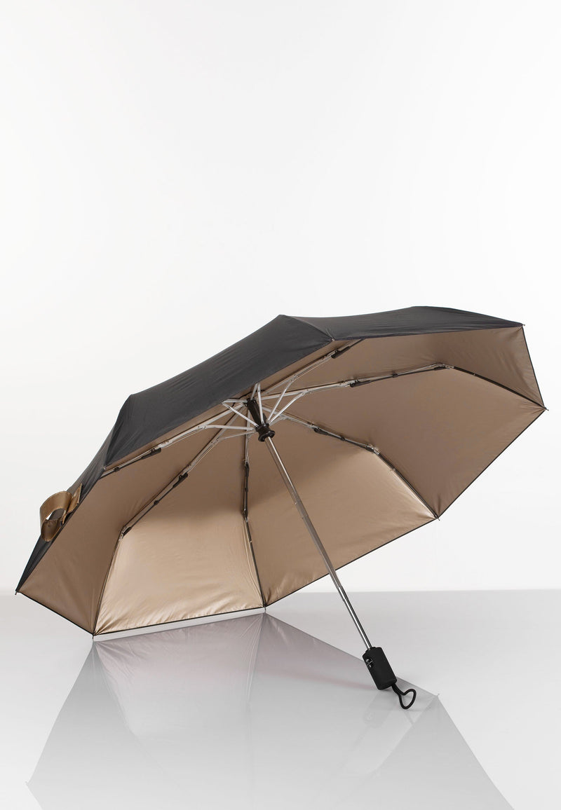 Lasessor rain täysautomaattinen kokoontaitettava sateenvarjo 3M heijastavalla reunalla Mustakulta 1D