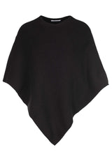 Bethina knitted poncho with a structured surface