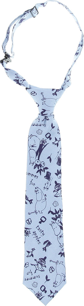 Moomin in the Garden children's silk tie