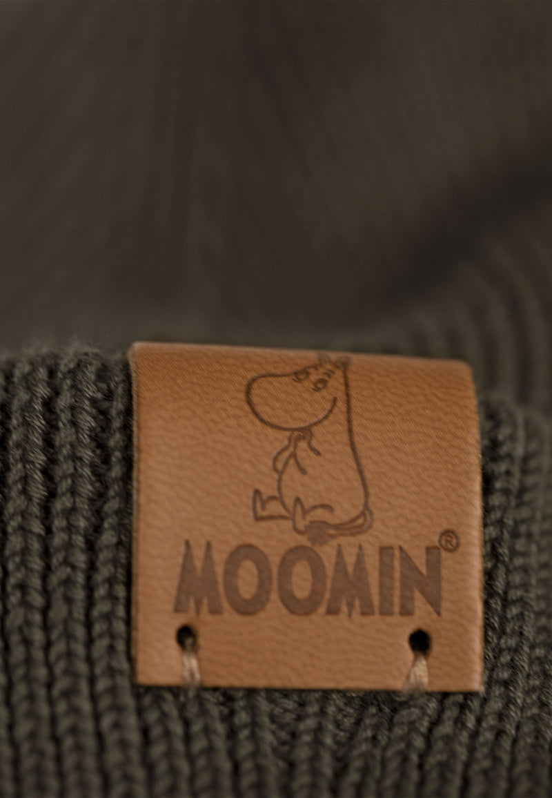 muumi-neulepipo oliivi logokuva